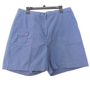 NEW LL Bean Womens Cargo Shorts Hiking Blue Sz 20 Cool Max Pockets Lightweight